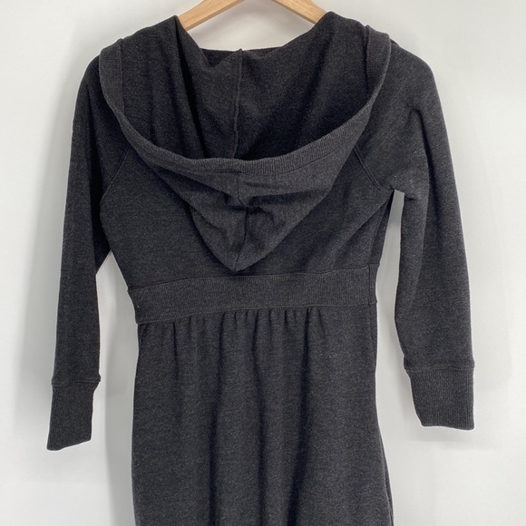 Victoria’s Secret PINK Y2K Hooded Pullover Gray Long Sleeve Sweatshirt Dress VTG - Picture 10 of 13